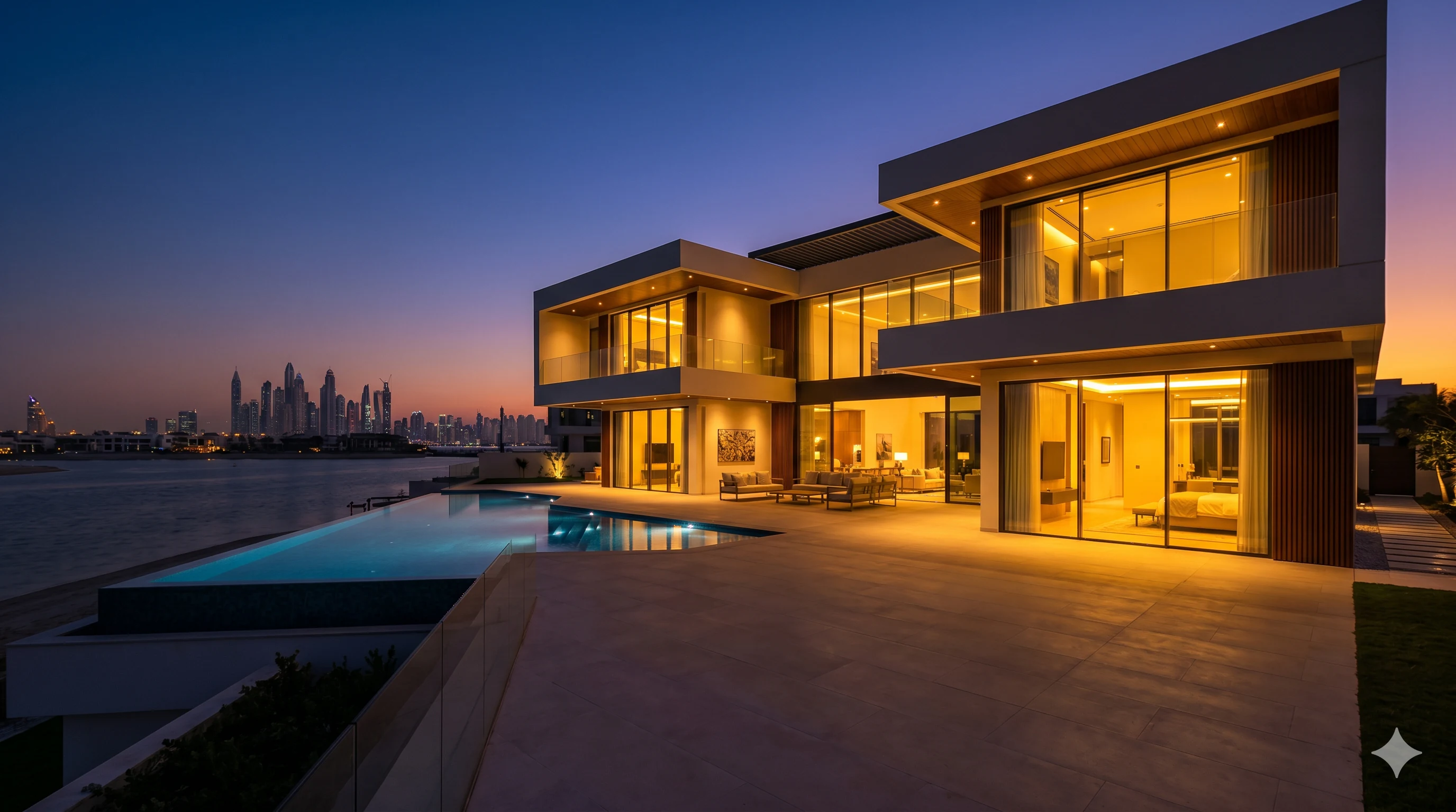 Luxury smart home lifestyle interior