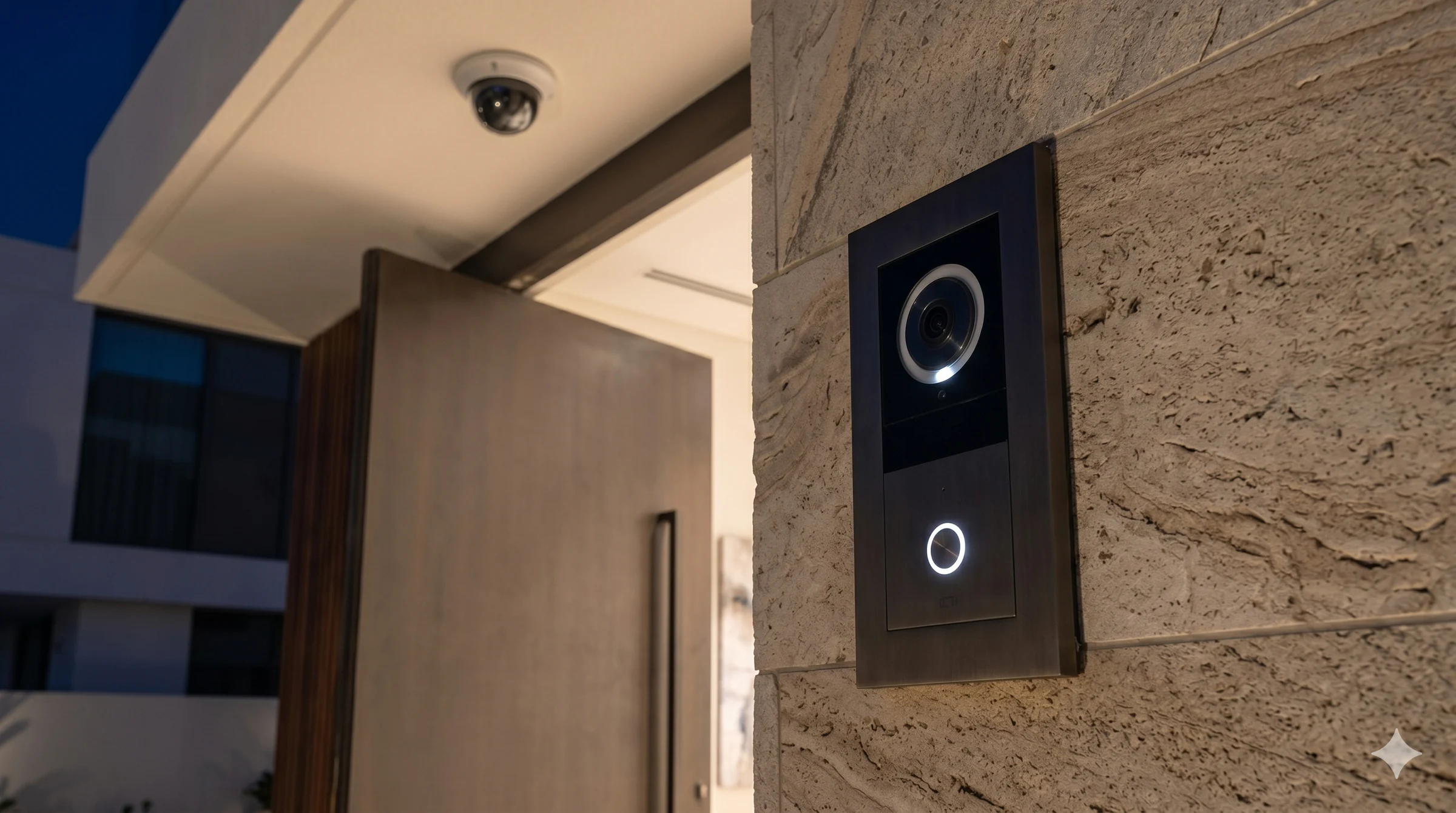 Smart security camera and entry station setup